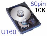 18,4GB - 10K 80pin. U160 SCSI - HITACHI DK32DJ-18MC